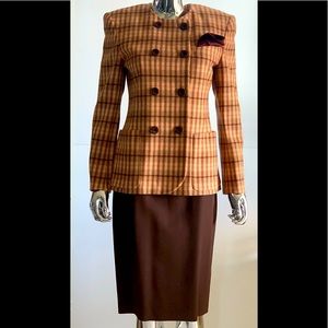 “HOST PICK” Vintage Escada Plaid Wool Jacket